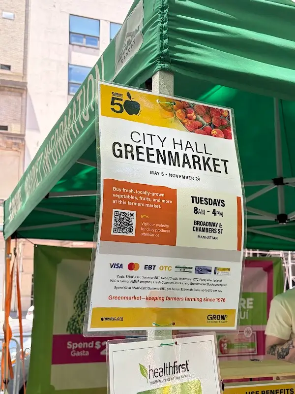 City Hall Park Greenmarket
